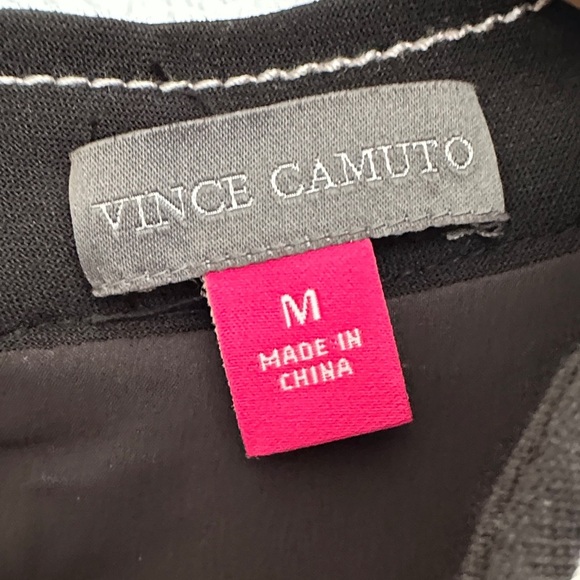 Vince Camuto Black Mini Dress with White Accents - Picture 2 of 5